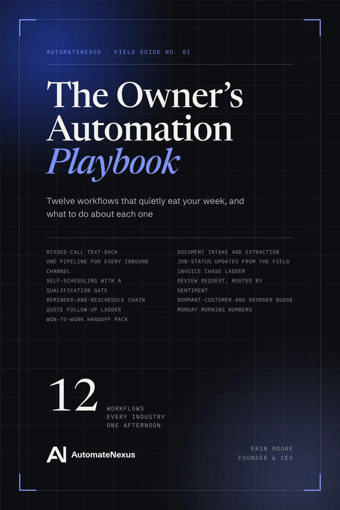 The Owner's Automation Playbook — cover