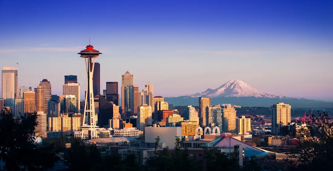 The Seattle skyline with Mount Rainier — home of AutomateNexus